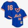 Mitchell & Ness Dwight Gooden New York Mets Youth Royal Mesh Batting Practice Jersey - - Front View