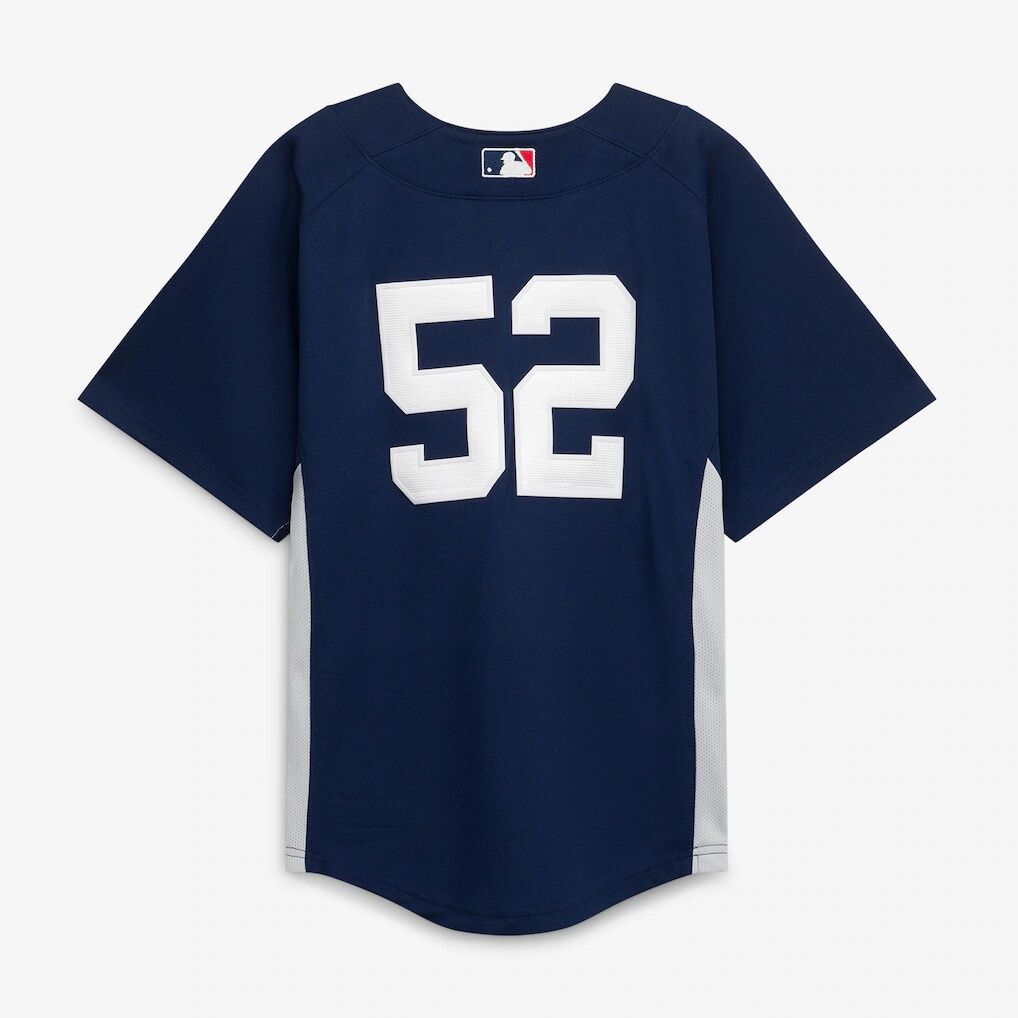 Mitchell & Ness CC Sabathia New York Yankees Youth Navy Mesh Batting Practice Jersey