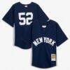Mitchell & Ness CC Sabathia New York Yankees Youth Navy Mesh Batting Practice Jersey - - Front View