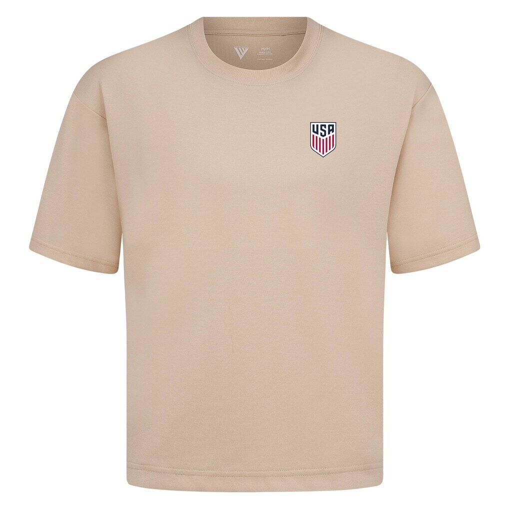 USMNT Levelwear Luxe Signature T-Shirt - Khaki