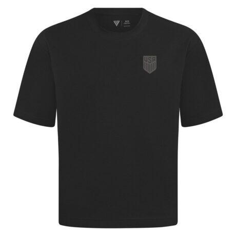 USMNT Levelwear Luxe Signature T-Shirt - Black - Front View