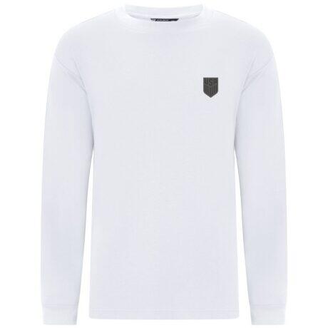USMNT Levelwear Luxe Signature Long Sleeve T-Shirt - White - Front View