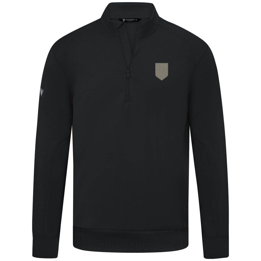 USMNT Levelwear Copper Upright Quarter-Zip Tri-Blend Fleece