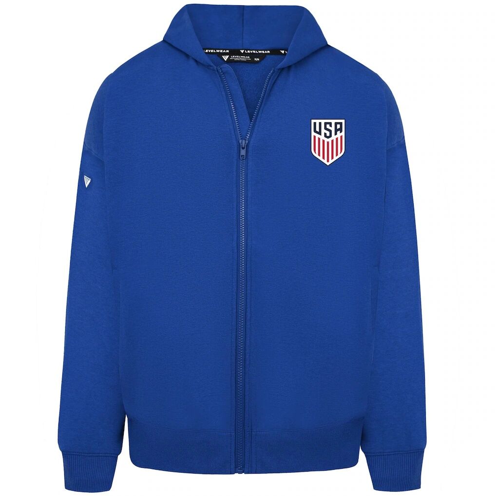 USMNT Levelwear Oversized Uphill Full-Zip Hoodie - Royal