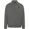 USMNT Levelwear Luxe Signature Quarter-Zip Tri-Blend Sweatshirt - Gray - Front View