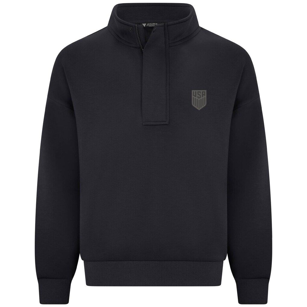 USMNT Levelwear Luxe Signature Stein Quarter-Zip Tri-Blend Sweatshirt