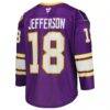 Justin Jefferson Minnesota Vikings Fashion7 Hockey Jersey - Purple - Detail View