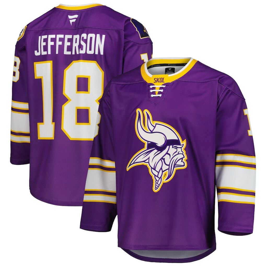 Justin Jefferson Minnesota Vikings Fashion7 Hockey Jersey