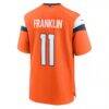Troy Franklin Denver Broncos Nike Team Game Jersey - Orange - Detail View