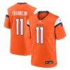 Troy Franklin Denver Broncos Nike Team Game Jersey - Orange - Front View