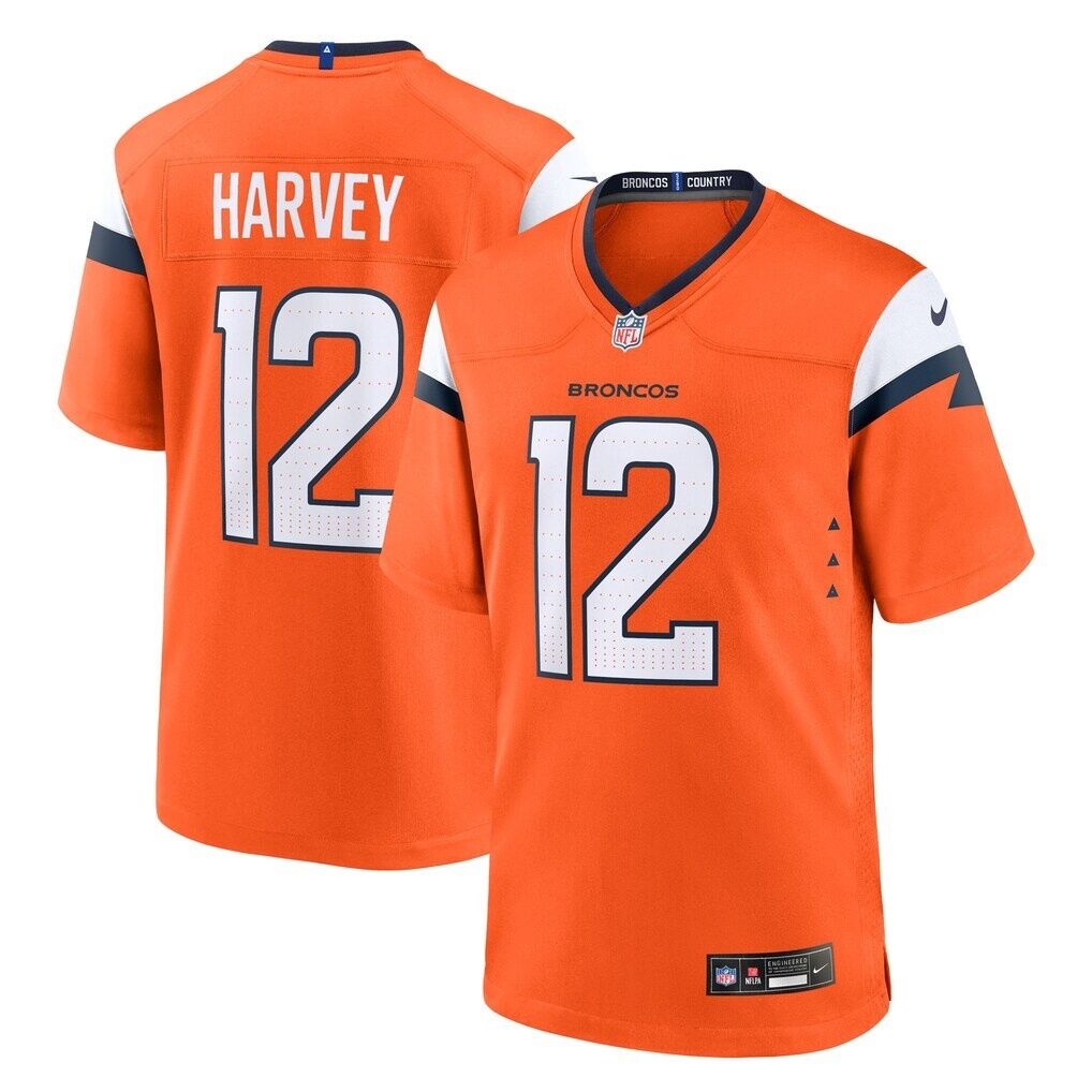 RJ Harvey Denver Broncos Nike Team Game Jersey