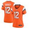 RJ Harvey Denver Broncos Nike Women's Team Game Jersey - Orange - Front View