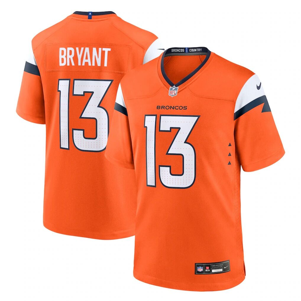 Pat Bryant Denver Broncos Nike Team Game Jersey