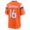 Jeremy Crawshaw Denver Broncos Nike Team Game Jersey - Orange - Detail View