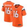 Jeremy Crawshaw Denver Broncos Nike Team Game Jersey - Orange - Front View