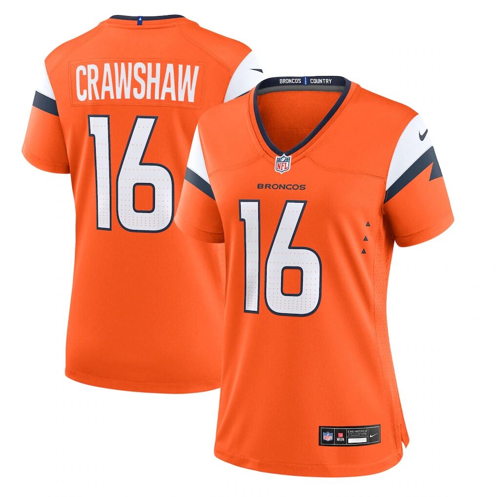 Jeremy Crawshaw Denver Broncos Nike Women's Team Game Jersey