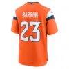 Jahdae Barron Denver Broncos Nike Team Game Jersey - Orange - Detail View
