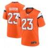Jahdae Barron Denver Broncos Nike Team Game Jersey - Orange - Front View