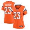 Jahdae Barron Denver Broncos Nike Women's Team Game Jersey - Orange - Front View