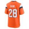 Tyler Badie Denver Broncos Nike Team Game Jersey - Orange - Detail View