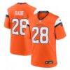 Tyler Badie Denver Broncos Nike Team Game Jersey - Orange - Front View