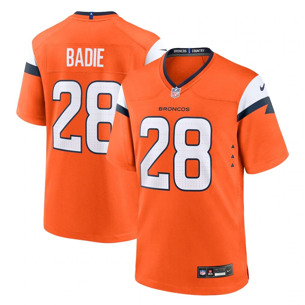 Tyler Badie Denver Broncos Nike Team Game Jersey