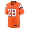 Tyler Badie Denver Broncos Nike Team Game Jersey - Orange - Side View