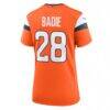 Tyler Badie Denver Broncos Nike Women's Team Game Jersey - Orange - Detail View