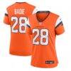 Tyler Badie Denver Broncos Nike Women's Team Game Jersey - Orange - Front View