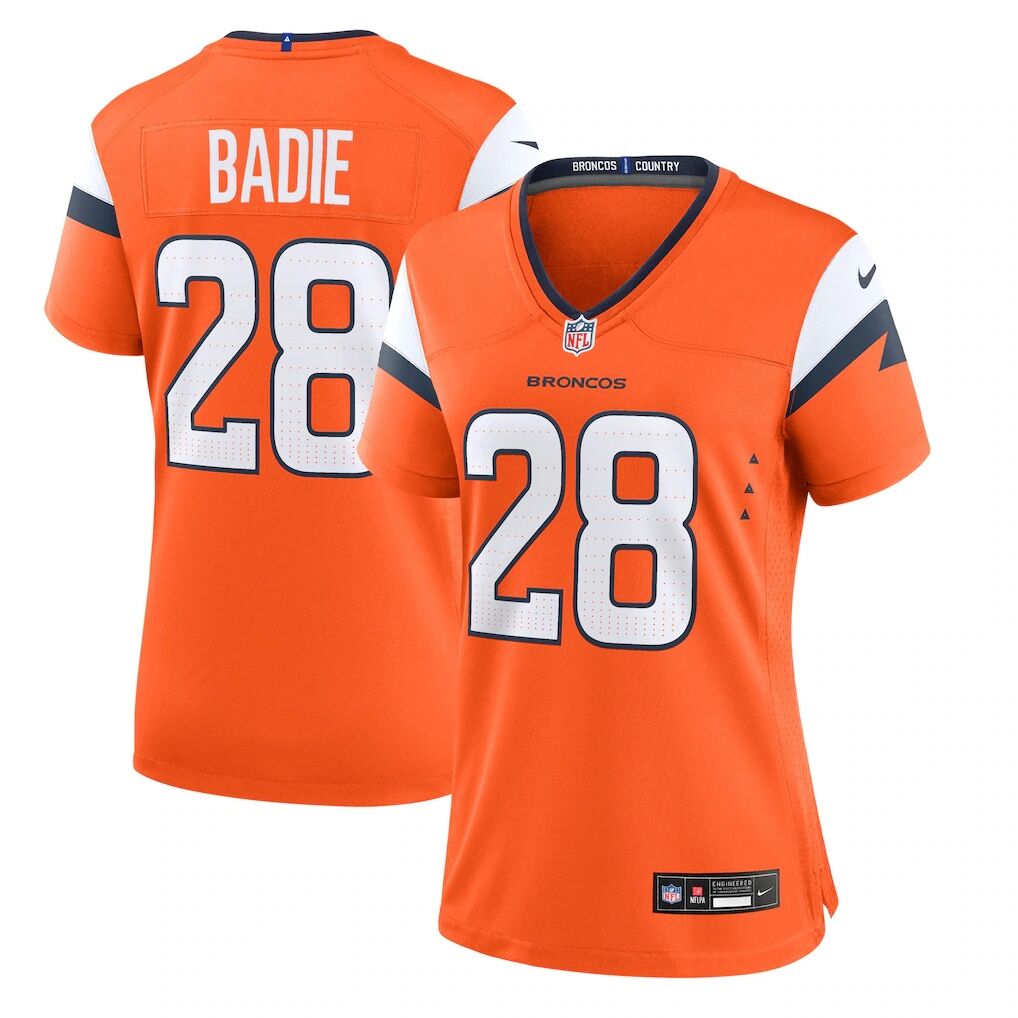 Tyler Badie Denver Broncos Nike Women's Team Game Jersey