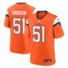 Que Robinson Denver Broncos Nike Team Game Jersey - Orange - Front View