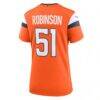 Que Robinson Denver Broncos Nike Women's Team Game Jersey - Orange - Detail View