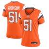 Que Robinson Denver Broncos Nike Women's Team Game Jersey - Orange - Front View