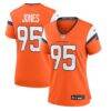 Sai'vion Jones Denver Broncos Nike Women's Team Game Jersey - Orange - Front View
