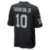 Dont'e Thornton Jr. Las Vegas Raiders Nike Team Game Jersey - Black - Detail View