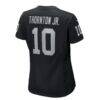 Dont'e Thornton Jr. Las Vegas Raiders Nike Women's Team Game Jersey - Black - Detail View