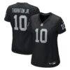 Dont'e Thornton Jr. Las Vegas Raiders Nike Women's Team Game Jersey - Black - Front View