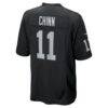 Jeremy Chinn Las Vegas Raiders Nike Team Game Jersey - Black - Detail View