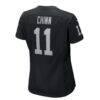 Jeremy Chinn Las Vegas Raiders Nike Women's Team Game Jersey - Black - Detail View