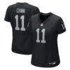 Jeremy Chinn Las Vegas Raiders Nike Women's Team Game Jersey - Black - Front View