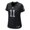 Jeremy Chinn Las Vegas Raiders Nike Women's Team Game Jersey - Black - Side View