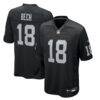 Jack Bech Las Vegas Raiders Nike Team Game Jersey - Black - Front View