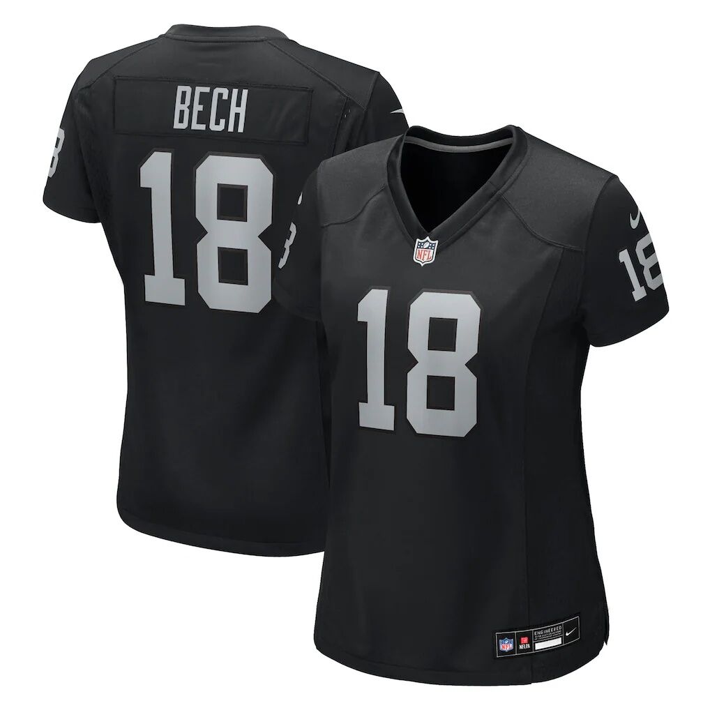 Jack Bech Las Vegas Raiders Nike Women's Team Game Jersey