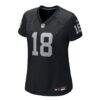 Jack Bech Las Vegas Raiders Nike Women's Team Game Jersey - Black - Side View