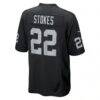 Eric Stokes Las Vegas Raiders Nike Team Game Jersey - Black - Detail View