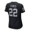 Eric Stokes Las Vegas Raiders Nike Women's Team Game Jersey - Black - Detail View