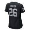 Darien Porter Las Vegas Raiders Nike Women's Team Game Jersey - Black - Detail View