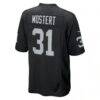 Raheem Mostert Las Vegas Raiders Nike Team Game Jersey - Black - Detail View