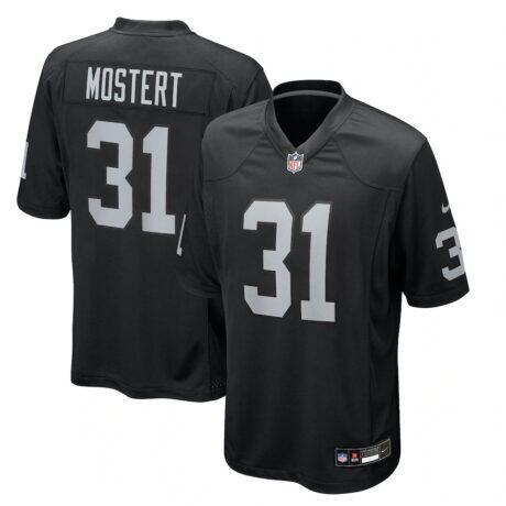 Raheem Mostert Las Vegas Raiders Nike Team Game Jersey - Black - Front View
