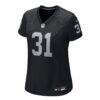 Raheem Mostert Las Vegas Raiders Nike Women's Team Game Jersey - Black - Side View